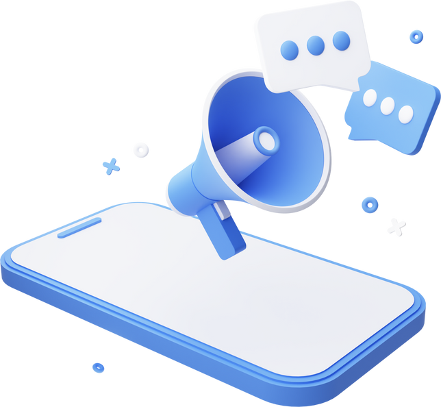 3D Mobile Promotion Illustration